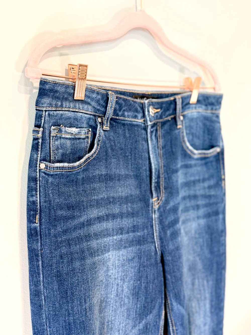 Risen Jeans Dark Wash High Stretch - Size 9 - Picture 3 of 11